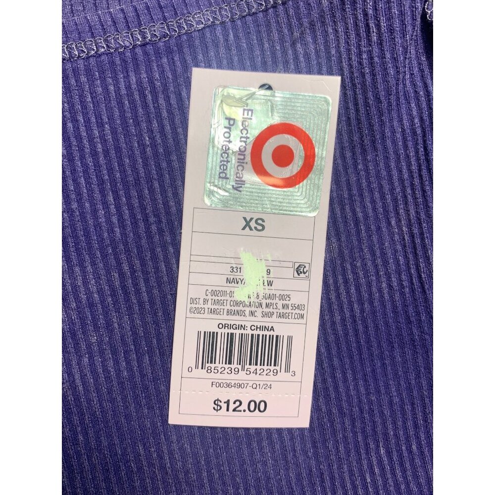 Wild Fable Junior Purple Summer Stretchy Ribbed Halter Cropped Tank Top Size XS - Picture 9 of 11